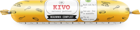 Verpakking KIVO Miauwmix compleet.